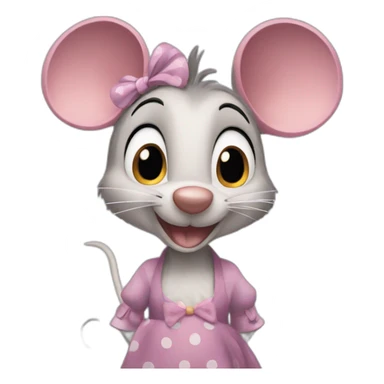 Ratita minnie sticker