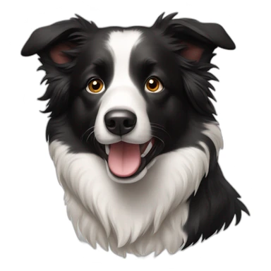 a border collie sticker