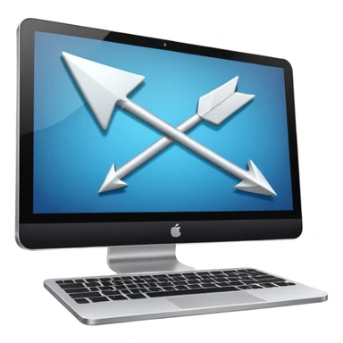 the cursor on the computer sticker