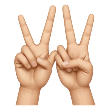 Something similar to this emoji "✌️" with let it show that it is made with AI sticker
