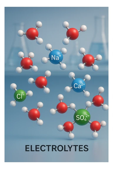 elettroliti visti in maniera realistica sticker