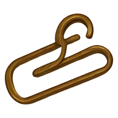 vintage paper clip sticker