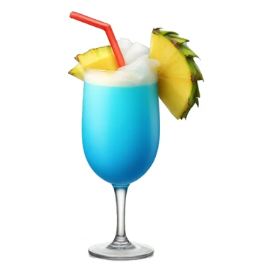Blue pinacolada drink sticker