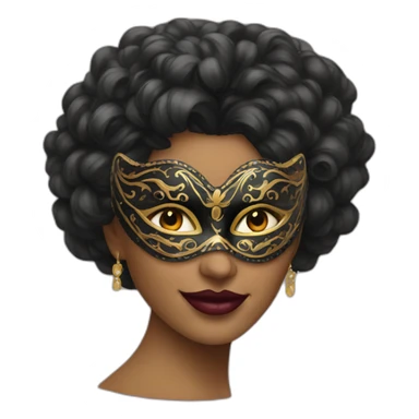 Masquerade woman sticker