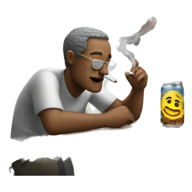 smoking on the patio sticker