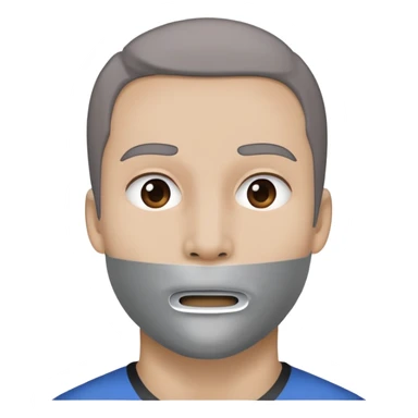 face with duct tape across the mouth sticker