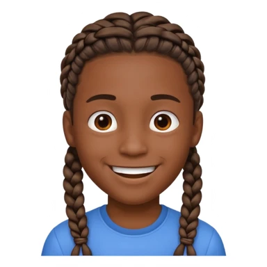 Wensday Boy with braids sticker