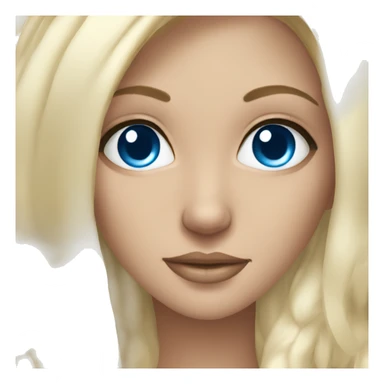 Spa blonde girl blue eyes sticker