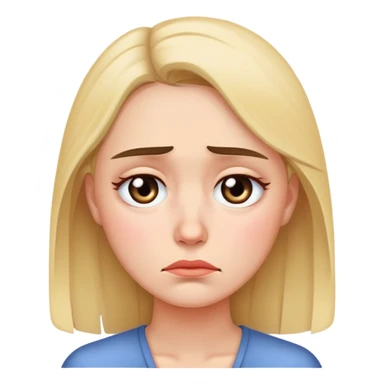 Ma, mặt buồn, mắt tròn long lanh sticker