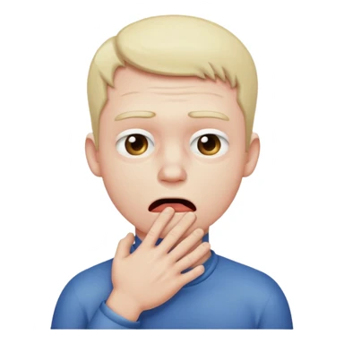 man choking himself  sticker