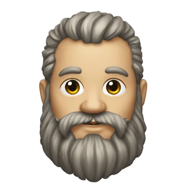 warhammer dwarf with big beard sticker