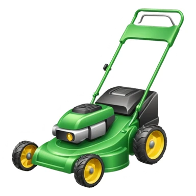 lawn mower with sunglasses sticker