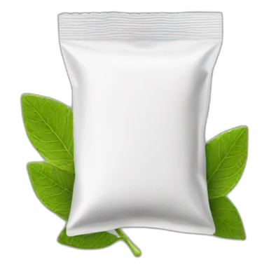 Sachet blanc sticker