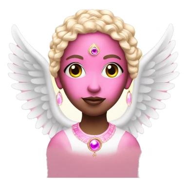 angelic diva pink third eye sticker