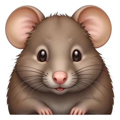 Ugly fat rat sticker