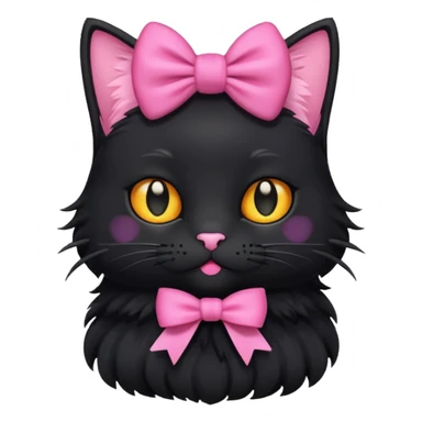 🐈‍⬛🎀 sticker