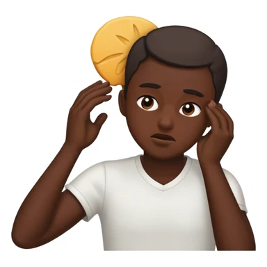 Smacking forehead  sticker