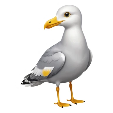 A cool seagull  sticker