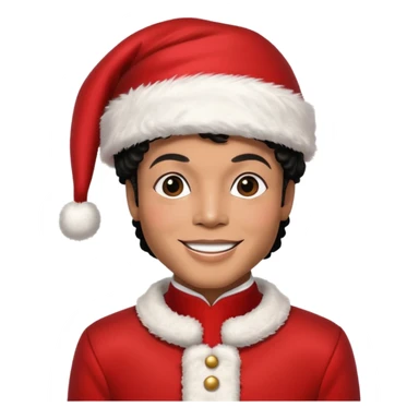 Emojis de Michel jackson navideño sticker
