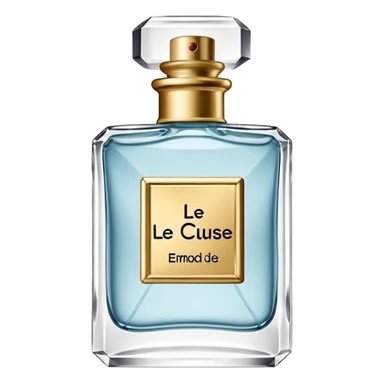 can you create a perfume bottle that says "L'eau de L'Excuse" sticker