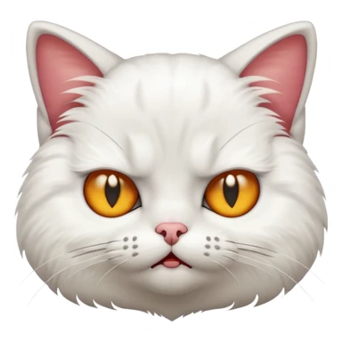 Cat rolling eyes because it is pissed sticker