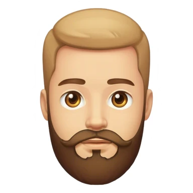 Hombre con barba  sticker