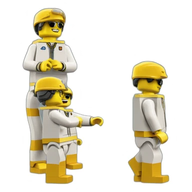 pilot lego man sticker