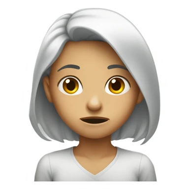 Disgusted girl looking at viewer sticker