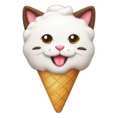 Gato de helado sticker
