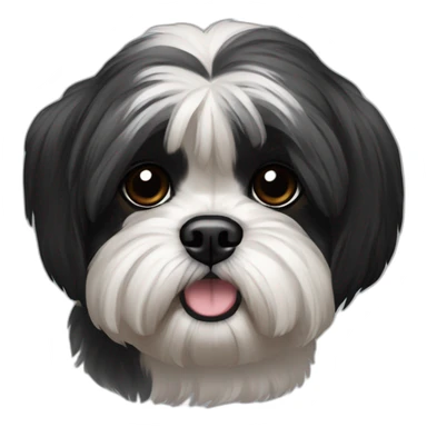 Shih tzu noir sticker