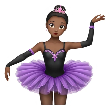 Black swan ballerina sticker