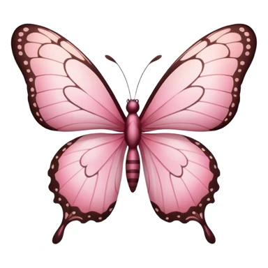 Pink butterfly sticker