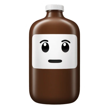 huge brown gel bottle sticker