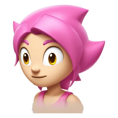 amy rose from sonic the hedgehog  sticker