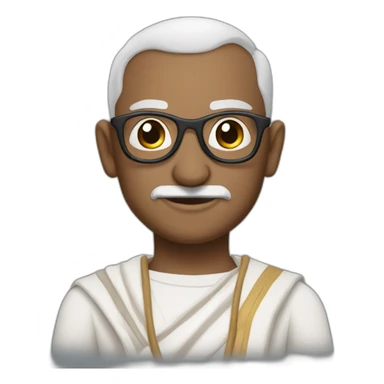 Gandhi super man sticker