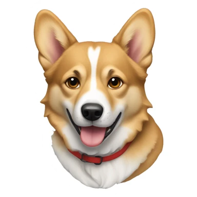  A Dog mixed with wolf and welsh corgi sticker
