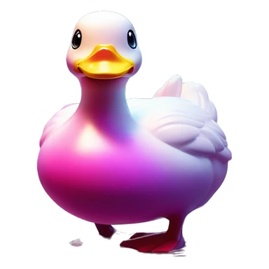 Synthwave rubberduck in SNES style, oil paint, epic eyes, intricate lips, exquisite pose, beautiful, desirable, logical, Midsommar  sticker