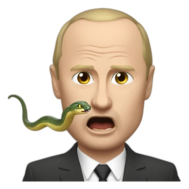 Putin fight with a snake sticker