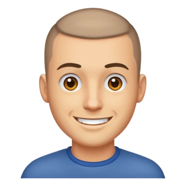make a emoji about buzz cut man sticker