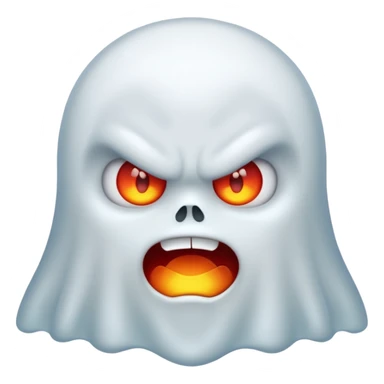 cute ghost angry sticker