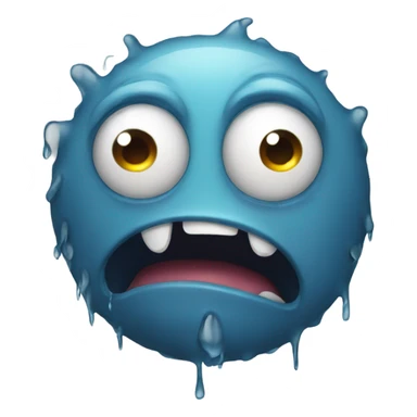 a one eye monster crying with one tear sticker