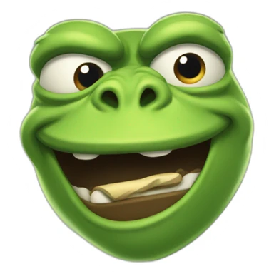 ferocious pepe sticker