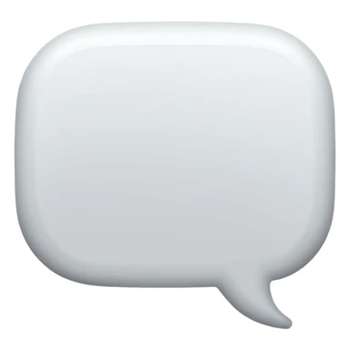 speech-bubble white with a grey point sticker