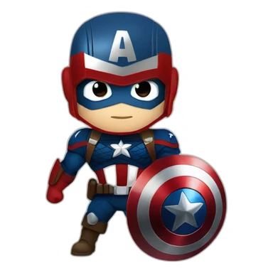 Captain America with shield  sticker