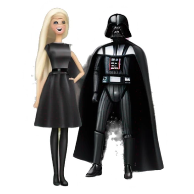 Darth Vader and Barbie’s very dusty old disturbing disgusting ghostly haunted horror dream house mansion  sticker