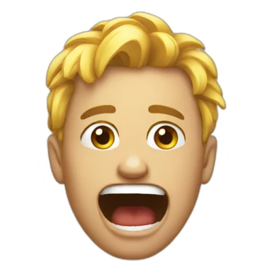 cringing emoji sticker