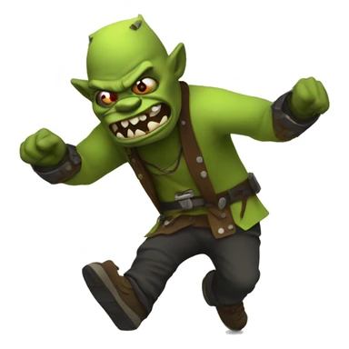ork breakdancing sticker