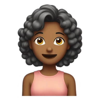 girl saying words like comics sticker