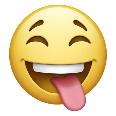 laughing emoji with tongue out sticker