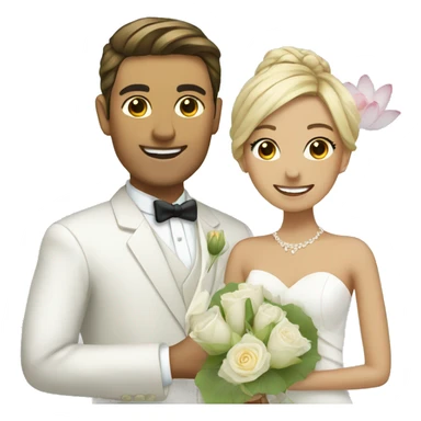 lotus and groom sticker